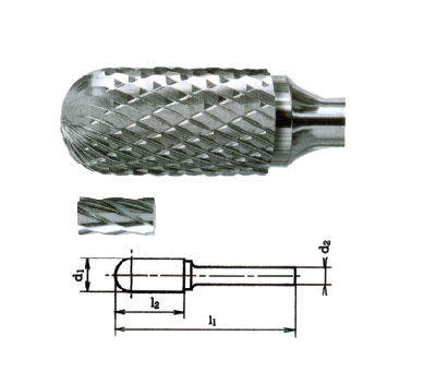 硬质合金钢圆柱球头旋转锉