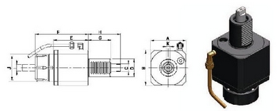 轴向筒夹动力刀座