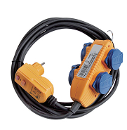 防水带漏电保护四插座配电盘