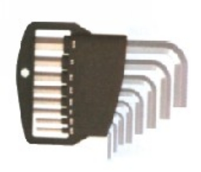 英制内六方扳手组套（塑料卡式）