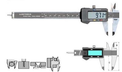 数显式游标卡尺