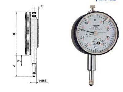 精密袖珍百分表
